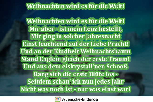 ᐅ Weihnachtsgedichte Mit Bild Verse Und Zitate Zu Weihnachten