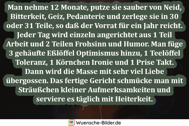 Man nehme 12 Monate, putze Wuenschebilder.de