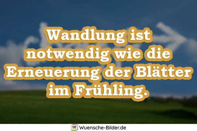 Wandlung ist notwendig wie die