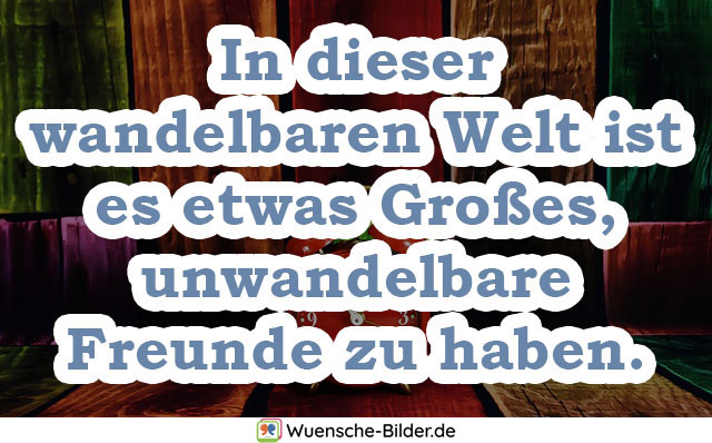 In dieser wandelbaren Welt ist