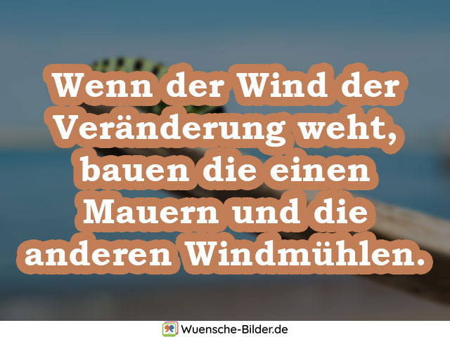 Wenn der Wind der Veränderung