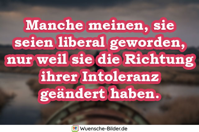 Manche meinen, sie seien liberal