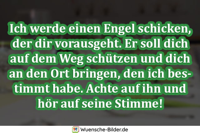 Ich werde einen Engel schicken