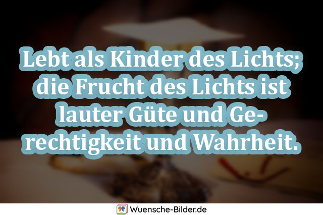 Lebt als Kinder des Lichts